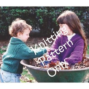 New Fiber Trends CH19 Bright Tradition Child Sweater Knitting Pattern